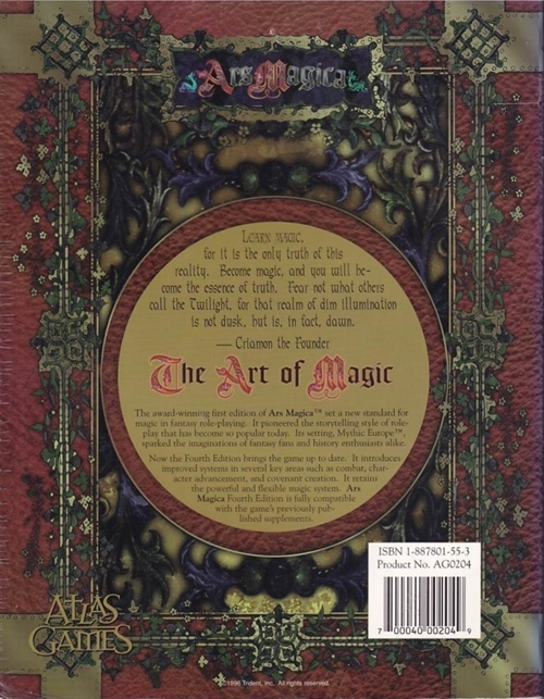 Ars Magica - 4th edition (B-Grade) (genbrug)